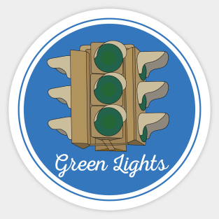 Green Lights Great Gift Idea Sticker